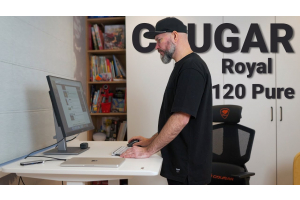 Cougar Royal 120 Pure – компʼютерний стіл з регулюванням висоти
