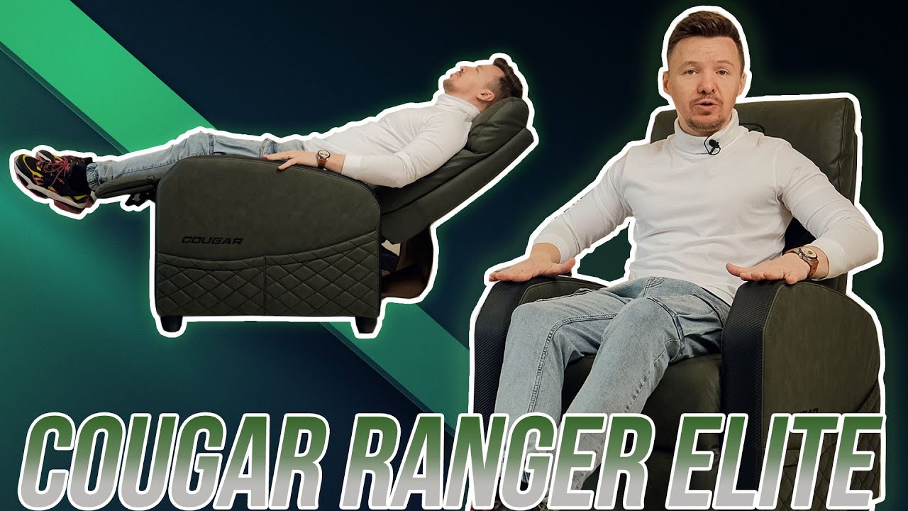 Cougar RANGER ELITE – ігрове крісло-софа для гри та відпочинку | Огляд від Техногайд