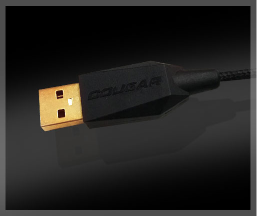 COUGAR 700M Superior - Golden-plated USB Connector and Braided Cable